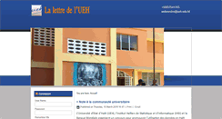 Desktop Screenshot of lettre.ueh.edu.ht