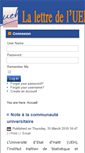 Mobile Screenshot of lettre.ueh.edu.ht